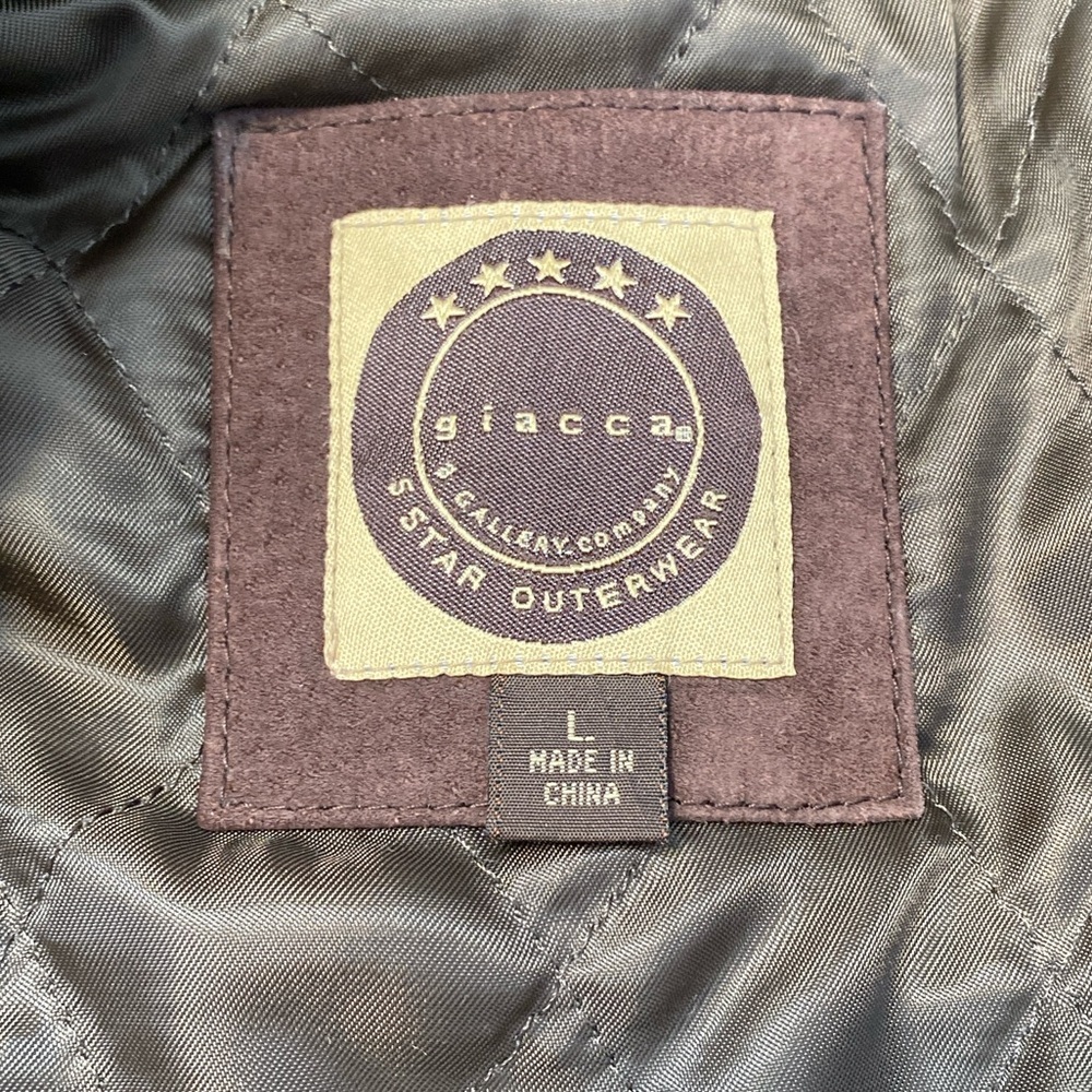 ‼️SOLD‼️Vtg Y2K Penny Lane Coat Leather Faux Fur Jacket Large L Boho Hippie 70s - Picture 2 of 13
